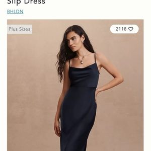 BHLDN Cali Satin Charmeuse Midi Dress
